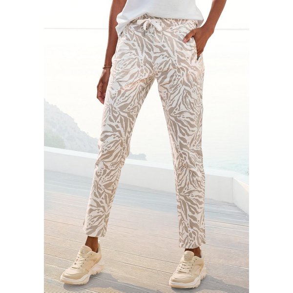 Venice Beach Sweathose aus weichem, angenehmen Sweat mit Animalprint, Jogginghose, sportlich-casual