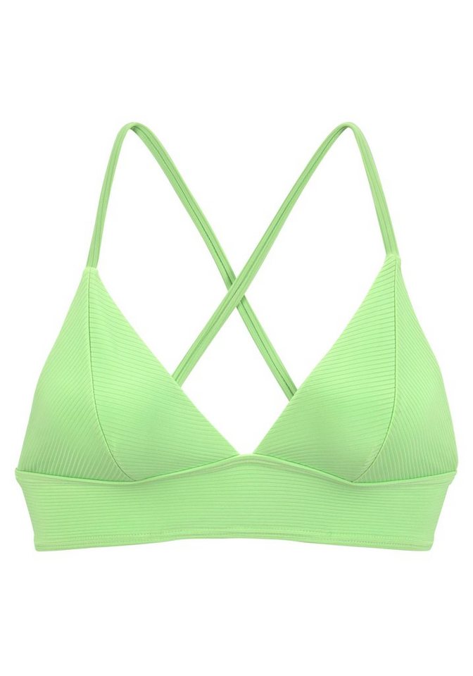Venice Beach Triangel-Bikini-Top Lucky, aus gerippter Strukturware – Bild 2 von 5