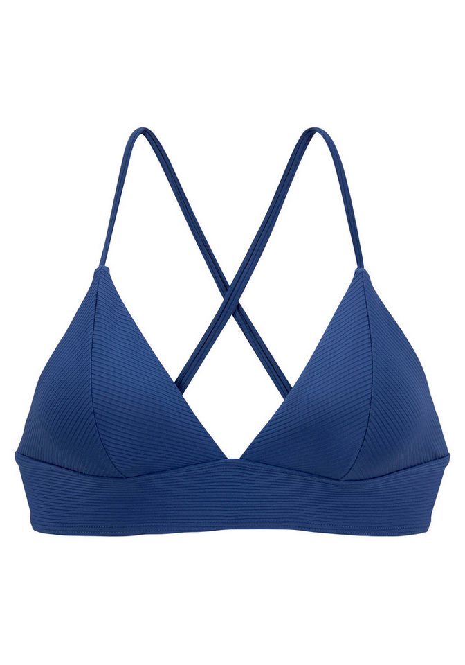 Venice Beach Triangel-Bikini-Top Lucky, aus gerippter Strukturware – Bild 2 von 5