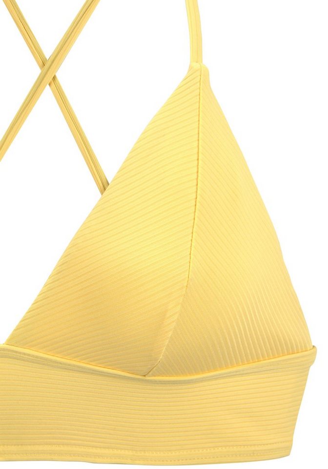 Venice Beach Triangel-Bikini-Top Lucky, aus gerippter Strukturware – Bild 3 von 5