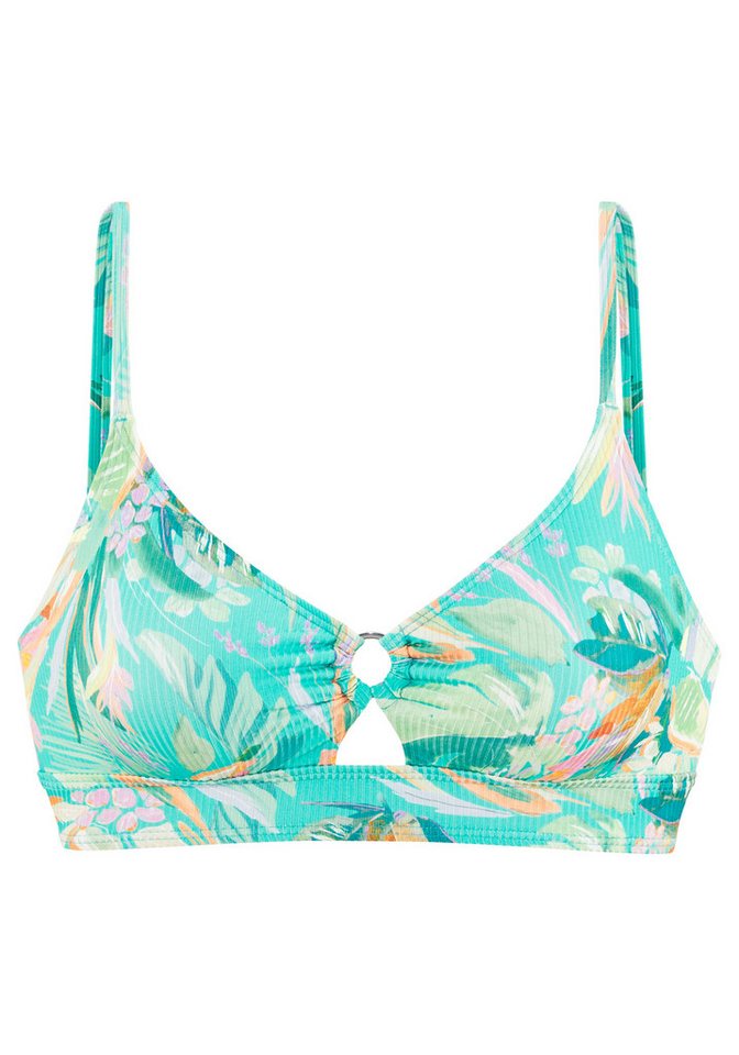 Venice Beach Triangel-Bikini-Top Sandra, in modischer, leicht glänzender Rippware – Bild 2 von 5