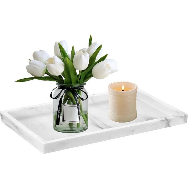 Venkuber Dekotablett Badezimmer Tablett Silikon Ablagetablett (1 St), für Waschbecken, Badewanne & Küche, rutschfestes Aufbewahrungstablett