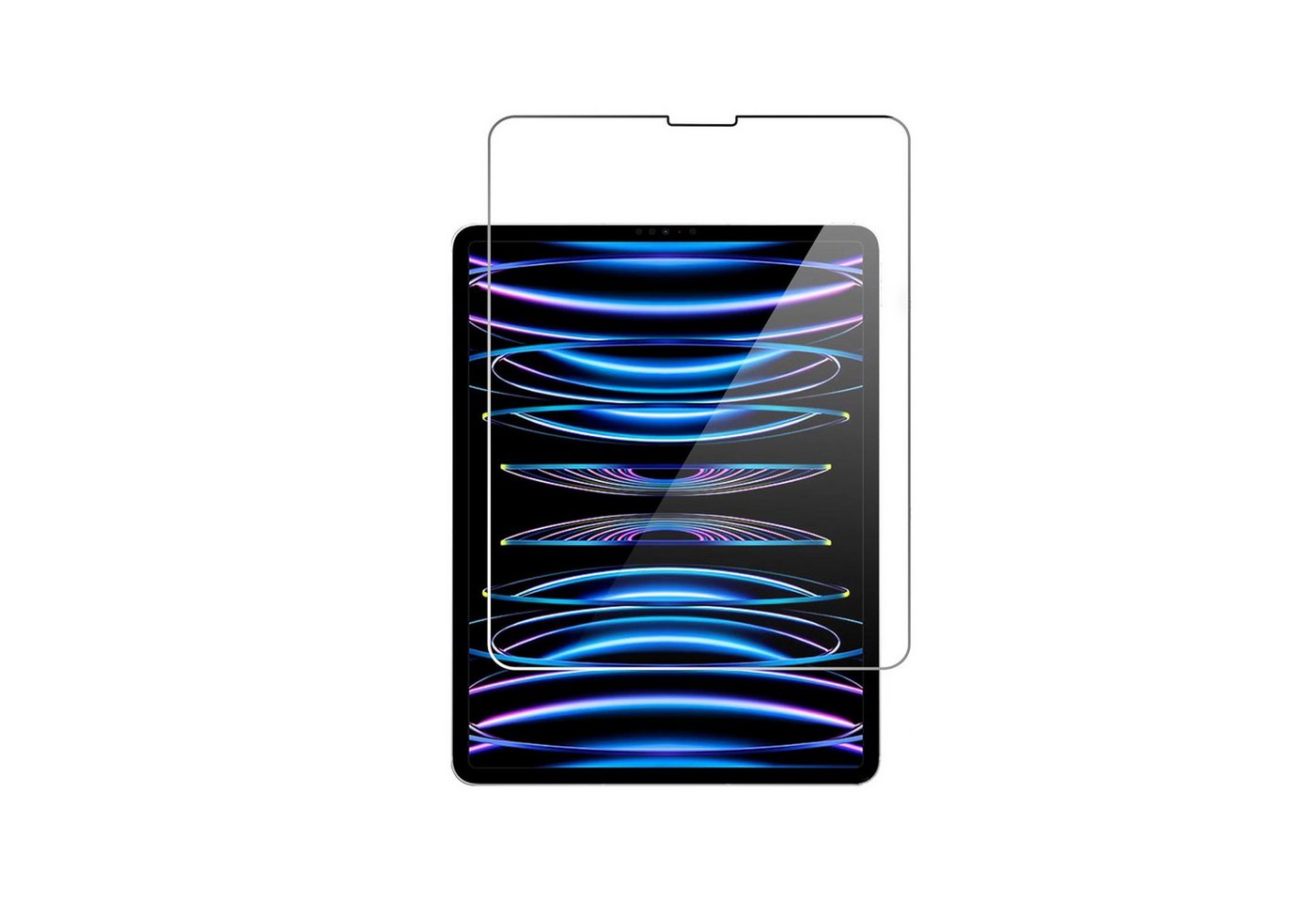 Ventarent Displayschutzglas Schutzglas, Schutzfolie Panzer Folie für iPad Pro 12,9" 6. Gen für iPad Pro 12,9" (6. Generation, 2022), iPad Pro 12,9" (1. Generati – Bild 2 von 5