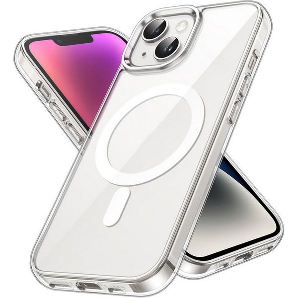 Ventarent Handyhülle Induktion Hülle iPhone 15 MagSafe 6,1 Zoll, Case Cover Bumper Schutzhülle Magnetisch