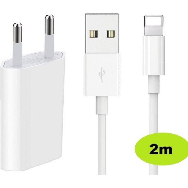 Ventarent Ladekabel USB passt für iPhone 11, 12, 13, 14, Pro, X, Xs, Xr, Xs Max Smartphone-Ladegerät (500,00 mA, Set, 2-tlg., 1x Ladekabel USB-A auf Lightning +