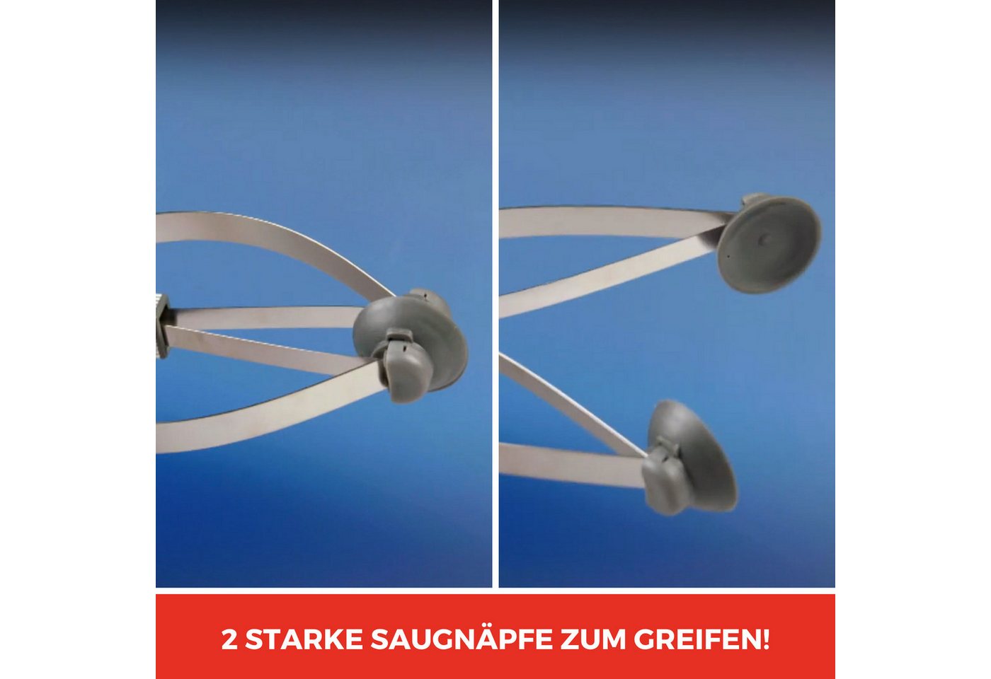 Venteo Greifzange GOPHER PINCE GREIFARM, Spar-Set 1-tlg., 1er oder 2er Pack, klappbar, Metall, Länge 90cm, mit Saugnäpfen – Bild 5 von 5