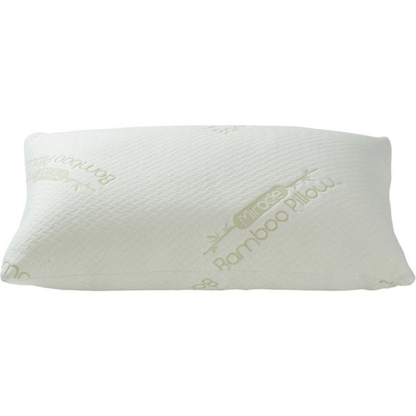 Venteo Naturfaserkopfkissen MIRACLE Bamboo Pillow mit Bambusfaserbezug, Füllung: viskoelastischer Schaum, Bezug: Bambusfaser, Spar-Set, 1er oder 2er Set, für Al