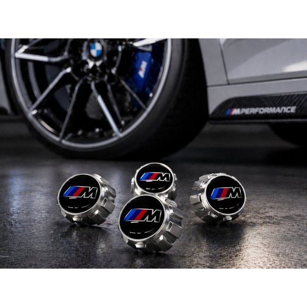 BMW Ventilkappe BMW M Performance Reifenventilkappen Ventilkappen Satz 4 Teilig UPDATE, (1-St)
