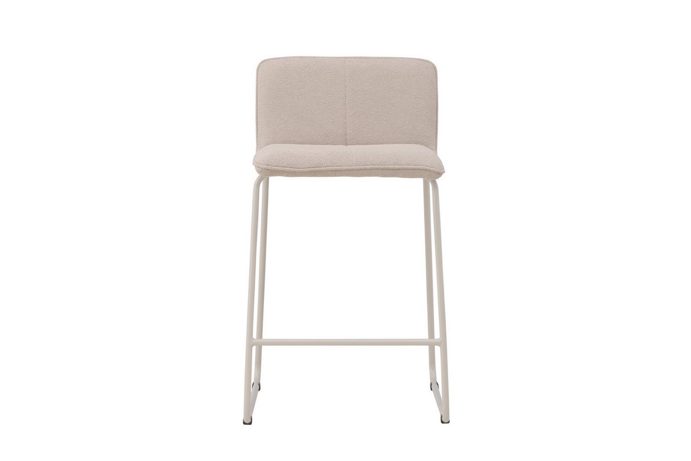 Venture Home Barhocker Bisbee, 2er-Set Barhocker mit Fußstütze, belastbar bis 120 kg (Set, 2 St., 2 Barhocker), Tresenstuhl, weicher Bezug, Stahlbeine, Fußstütz – Bild 3 von 5