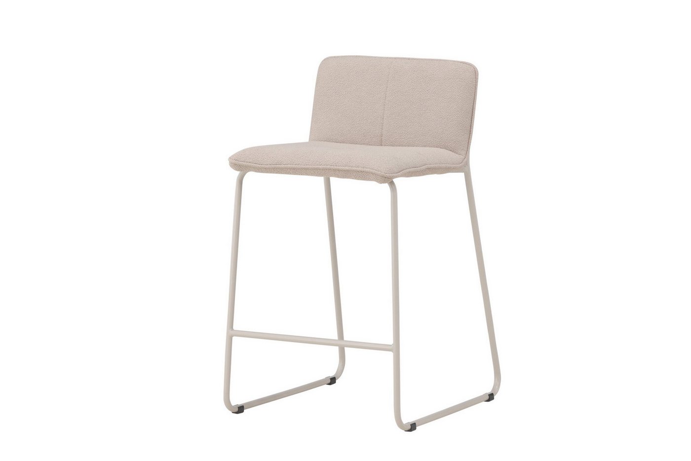 Venture Home Barhocker Bisbee, 2er-Set Barhocker mit Fußstütze, belastbar bis 120 kg (Set, 2 St., 2 Barhocker), Tresenstuhl, weicher Bezug, Stahlbeine, Fußstütz – Bild 4 von 5