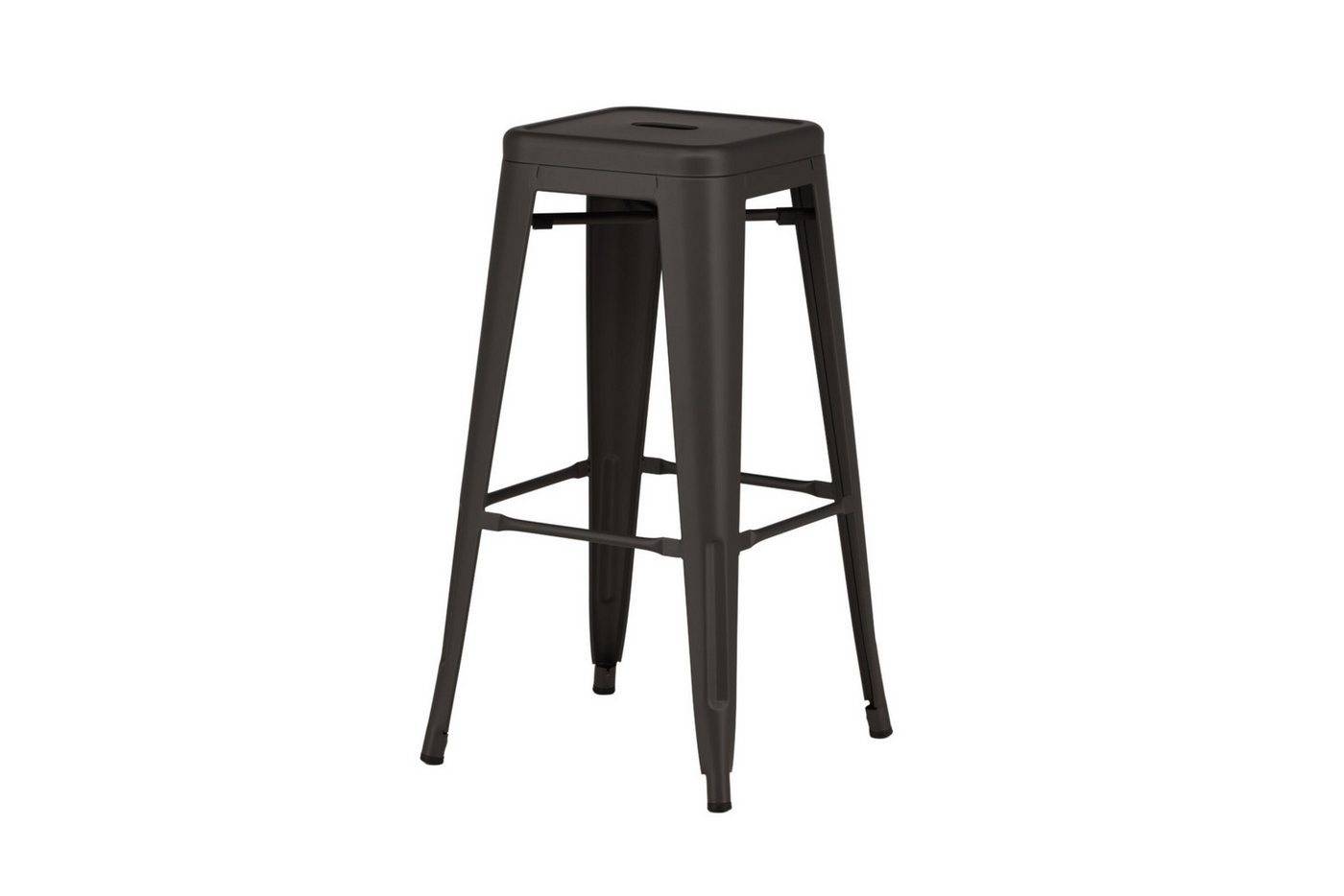 Venture Home Barhocker Tempe, 4er-Set Barhocker, kompakt, 136 kg belastbar (Set, 4 St., 4er-Set Barhocker), Tresenstuhl, Stahlrahmen, Fußstütze, ausgestellte Be – Bild 3 von 5