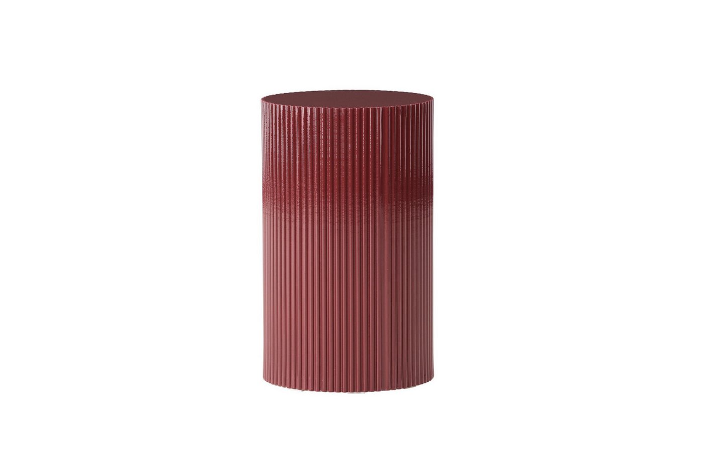 Venture Home Beistelltisch Lenox, runder Beistelltisch, gerillte Optik, Ø 31 cm, Ablagetisch, MDF, strukturierte Seiten, kompakt, dekorativ – Bild 2 von 5