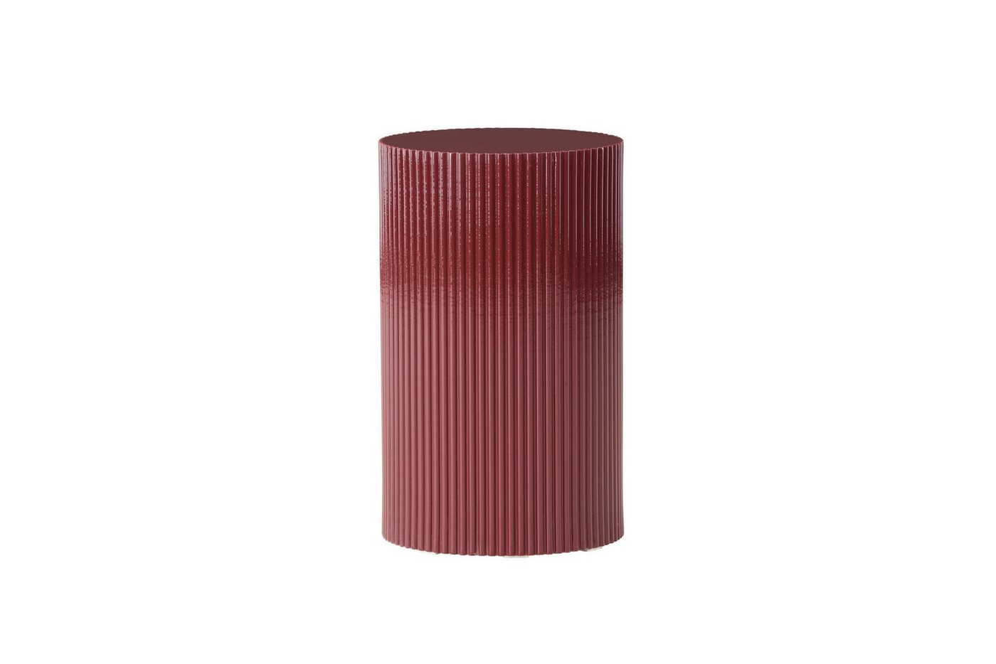 Venture Home Beistelltisch Lenox, runder Beistelltisch, gerillte Optik, Ø 31 cm, Ablagetisch, MDF, strukturierte Seiten, kompakt, dekorativ – Bild 3 von 5