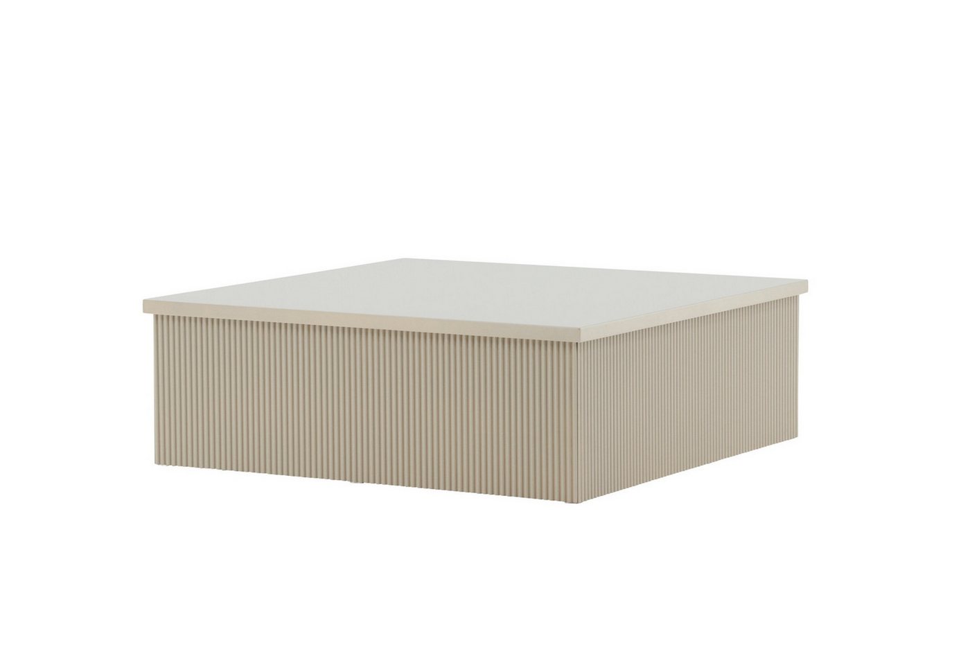 Venture Home Couchtisch Lenox, quadratischer Lounge-Couchtisch, 90 × 90 cm, Sofatisch, MDF, quadratisch, niedrig, geräumig, einladend – Bild 4 von 5