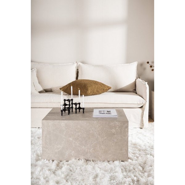 Venture Home Couchtisch York, rechteckiger Couchtisch, modern & vielseitig, 80 × 60 cm, Sofatisch, MDF, rechteckig, kompakt, dekorativ, klar