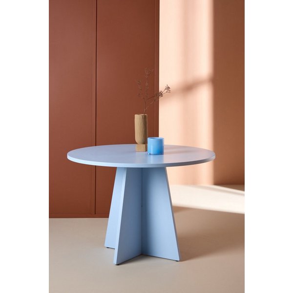 Venture Home Esstisch Bootcut, runder Esstisch, charakterstark, Ø 110 cm, Esszimmertisch, MDF, einheitliche Lackierung, rund, modern, gesellig