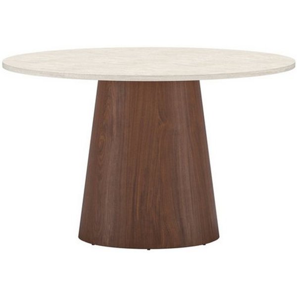 Venture Home Esstisch Lanzo, runde Esstafel für den täglichen Einsatz, Küchentisch, rund, skandinavisch, stabil (120 cm)
