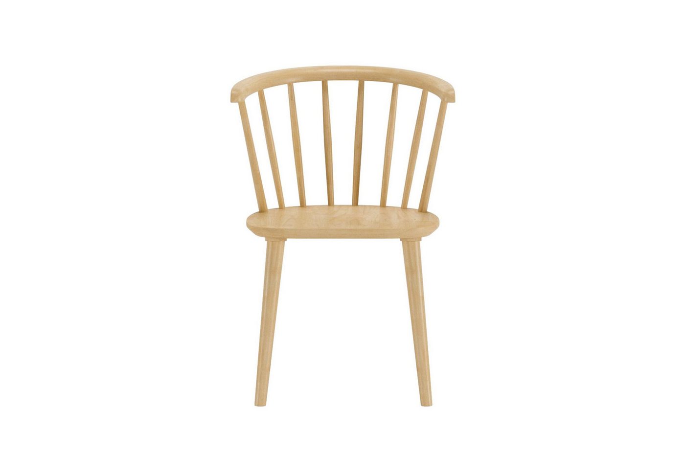 Venture Home Esszimmerstuhl Bobby, 2er-Set Esszimmerstühle aus Gummibaumholz, modern (2 St), Holzstuhl, Massivholz, abgerundete Form, einladend, skandinavisch – Bild 2 von 4