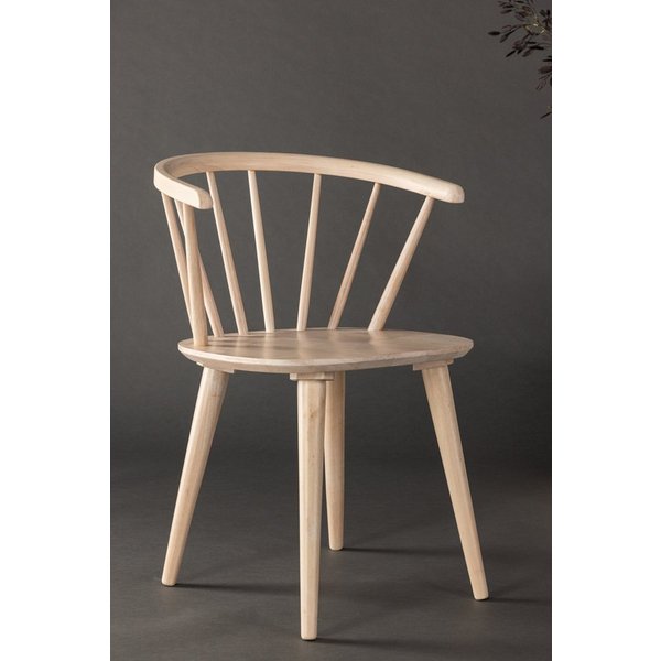 Venture Home Esszimmerstuhl Bobby, 2er-Set Esszimmerstühle aus Gummibaumholz, modern (2 St), Holzstuhl, Massivholz, abgerundete Form, einladend, skandinavisch