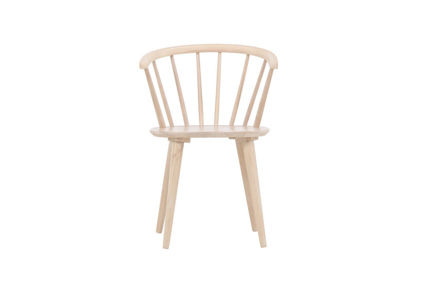 Venture Home Esszimmerstuhl Bobby, 2er-Set Esszimmerstühle aus Gummibaumholz, modern (2 St), Holzstuhl, Massivholz, abgerundete Form, einladend, skandinavisch – Bild 3 von 5