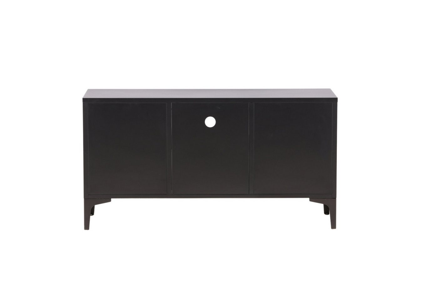 Venture Home TV-Board Piring, TV-Board aus Stahl, Industrial, Breite 120 cm, TV-Möbel, Pulverbeschichtung, Türen, offene Fächer, modern – Bild 3 von 5