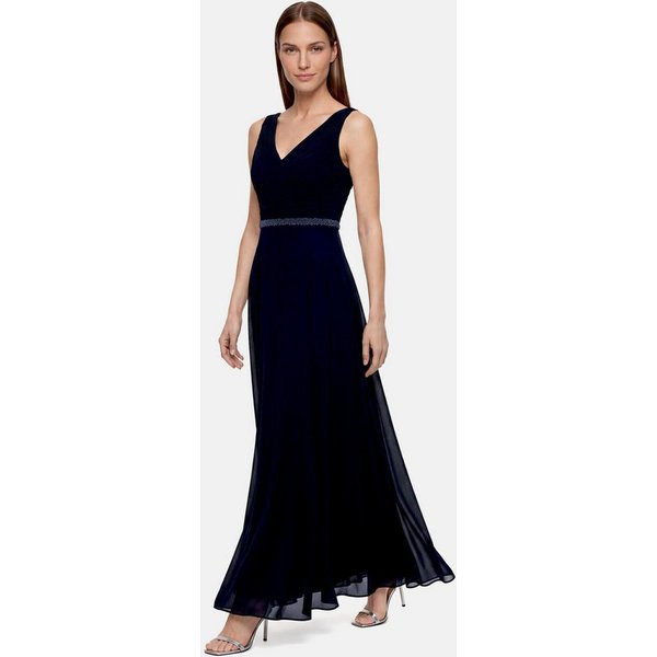 Vera Mont Abendkleid Damen mit Plissee Dekoelemente