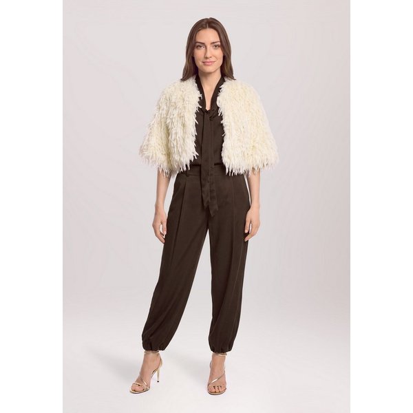 Vera Mont Fellimitatjacke Damen mit Fransen