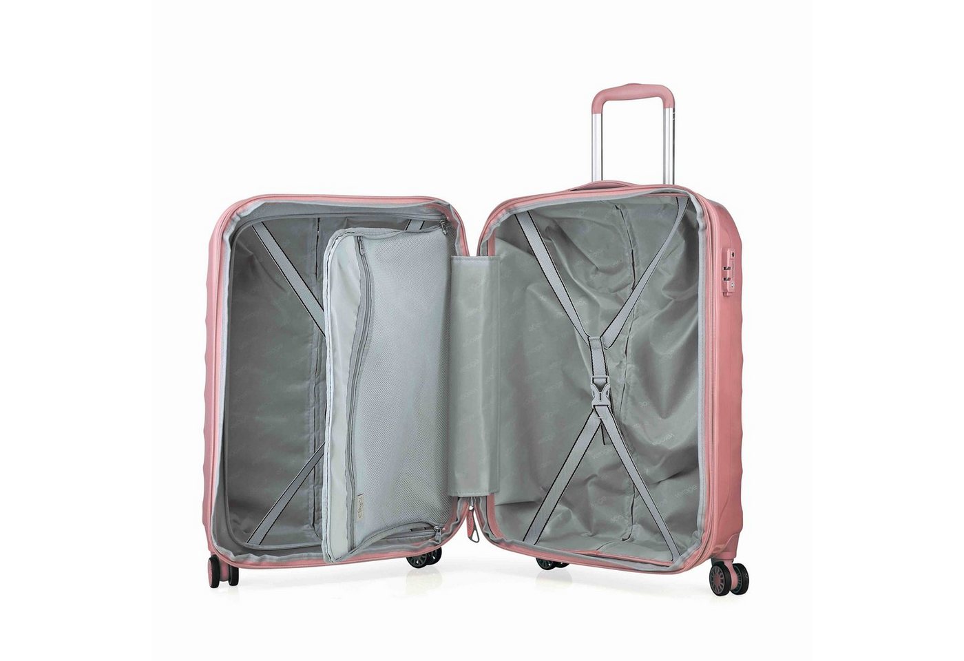 Verage Handgepäckkoffer Seagull S-19", 4 Rollen, teilweise Volumenerweiterung, 4-Doppelrollen, TSA-Zahlenschloss – Bild 4 von 5