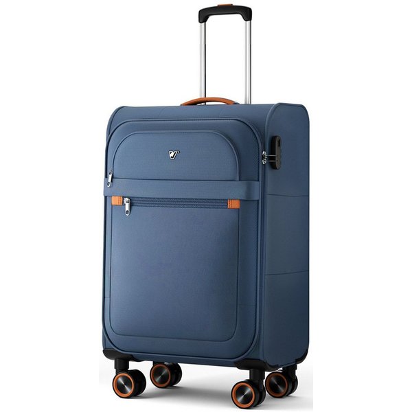 Verage Koffer Weichschalenkoffer, Leicht Reisekoffer mit Zahlenschloss, 4 Rollen, Stoffkoffer, Handgepäck/Set 3-teilig, 56/66/76cm,47/77/109L