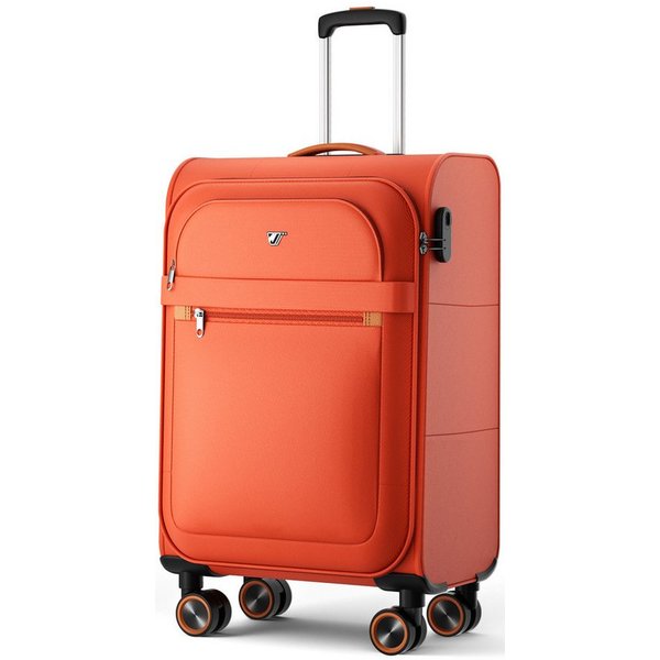 Verage Koffer Weichschalenkoffer, Leicht Reisekoffer mit Zahlenschloss, 4 Rollen, Stoffkoffer, Handgepäck/Set 3-teilig, 56/66/76cm,47/77/109L