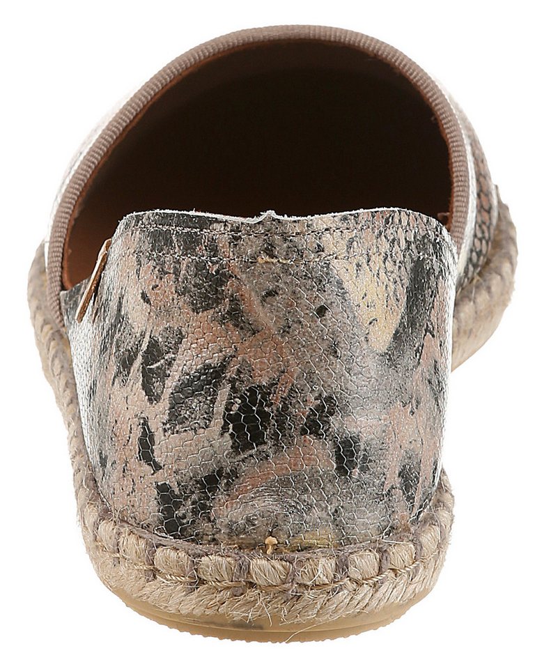 VERBENAS CARMEN Espadrille Slipper, Schlupfschuh, Sommerschuh, Urlaubschuh in Reptil-Optik – Bild 2 von 5