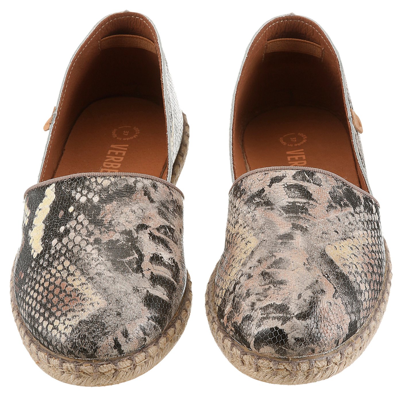 VERBENAS CARMEN Espadrille Slipper, Schlupfschuh, Sommerschuh, Urlaubschuh in Reptil-Optik – Bild 4 von 5
