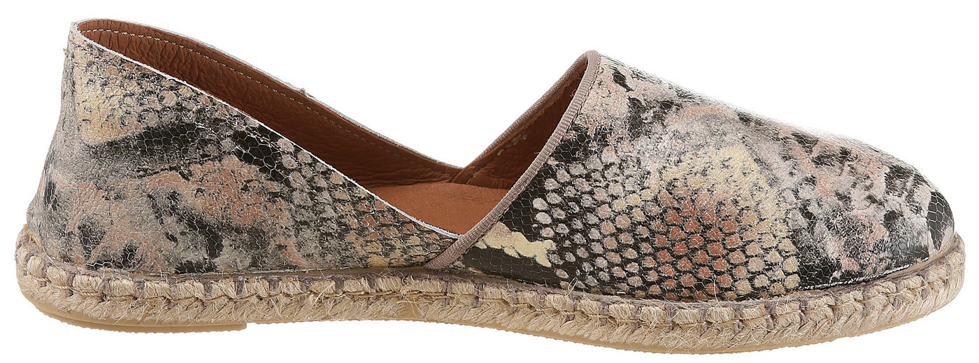 VERBENAS CARMEN Espadrille Slipper, Schlupfschuh, Sommerschuh, Urlaubschuh in Reptil-Optik – Bild 5 von 5