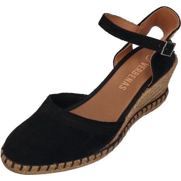 VERBENAS MALENA SERRAJE TAN Sandalette Negro