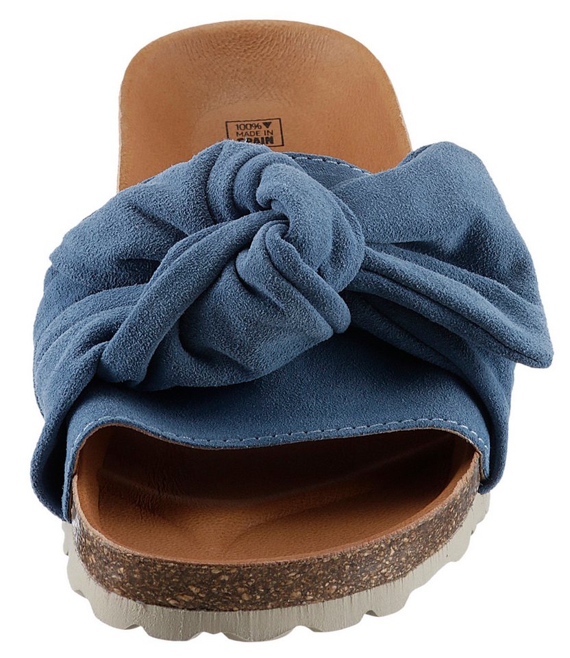 VERBENAS Roxy Roda Pantolette Sommerschuh, Flat, Pool Slides mit modischer Schlaufe – Bild 4 von 5