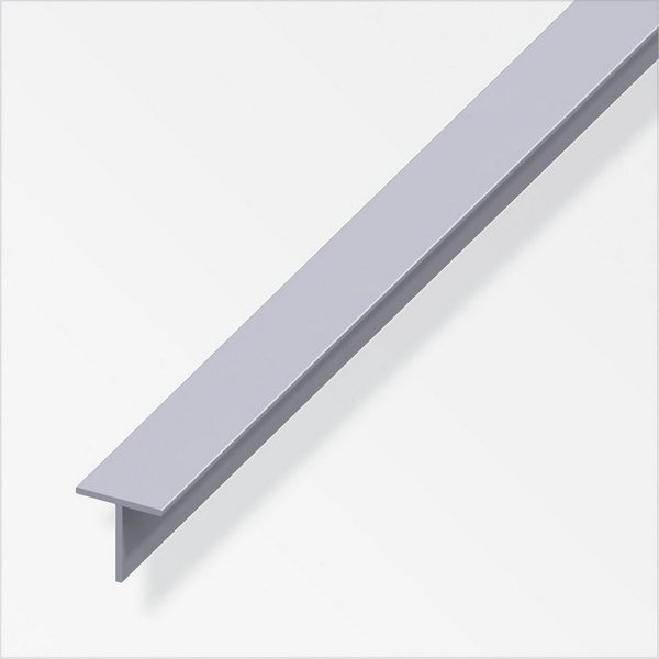 alfer Verbindungsprofil alfer Quadrat-T 1 m, 19.5 x 1.5 mm Aluminium roh