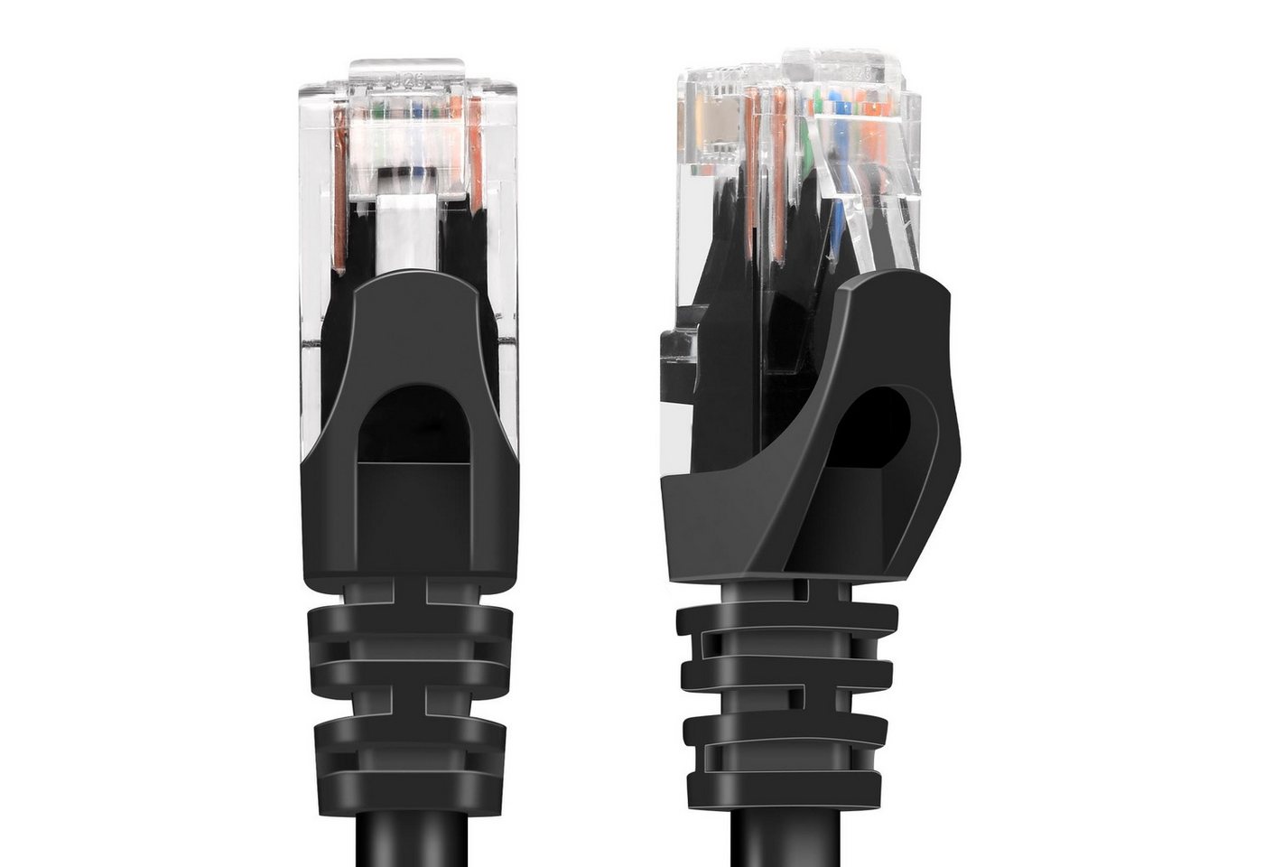 VERCO Cat 6 Netzwerkkabel rundes LAN-Kabel, RJ-45 (Ethernet), (100 cm), 10 / 100 / 1000 Mbits Geschwindigkeit bis 1 Gbits UTP Patchkabel – Bild 3 von 5
