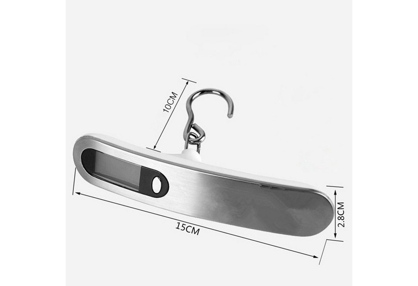 VERCO Kofferwaage Digital mit LCD Display, Tragkraft 50 kg, (KG), Gepäckwaage Hängewaage Reisewaage Handwaage Paketwaage – Bild 3 von 5