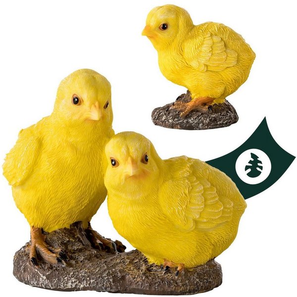 VERDOBA Gartenfigur Hühner, Hähne, Küken Gartenfiguren - wetterfeste Huhn Deko für draußen