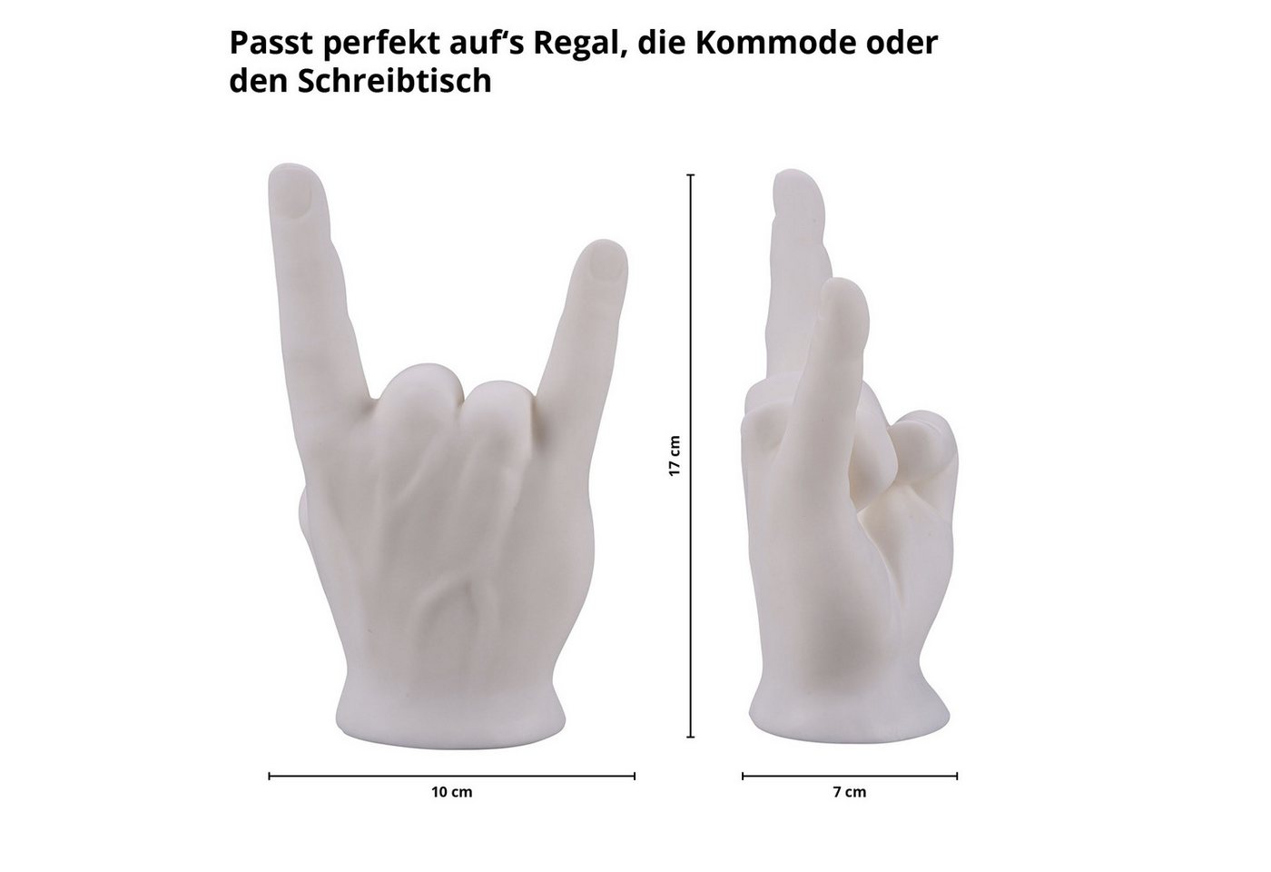 VERDOBA LED Dekolicht LED Dekoleuchte Rock-Faust - Multifunktionale Zimmerdeko mit Batterie – Bild 3 von 5