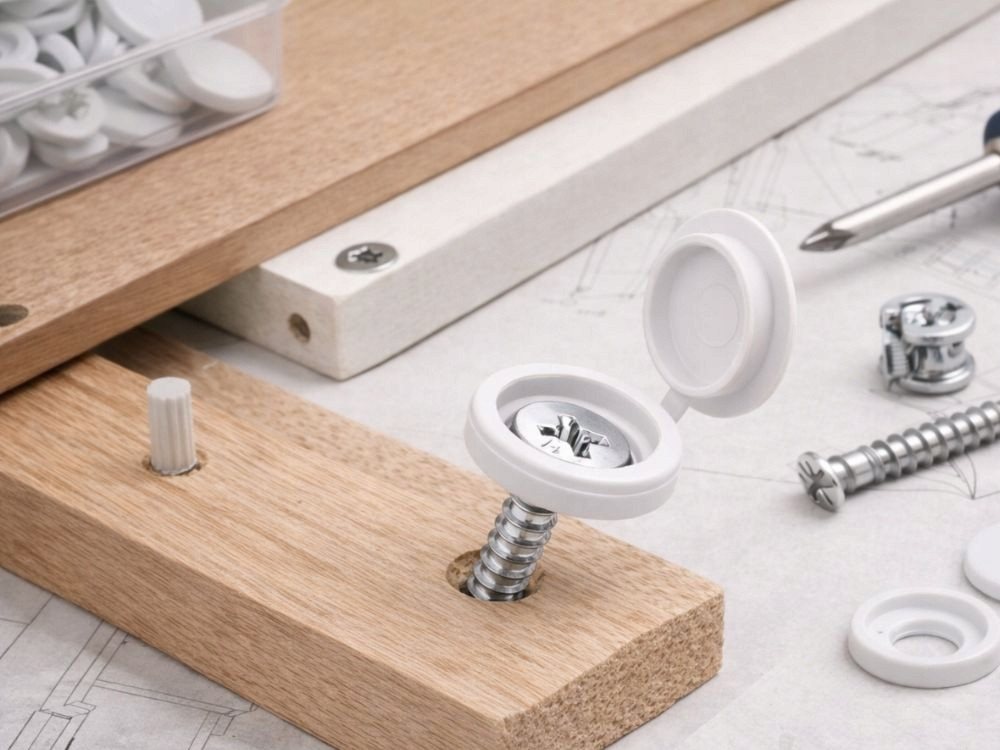 VERK GROUP Abdeckkappe 20x Schraubenabdeckungen 13 mm Abdeckkappen mit Klappe Kunststoff, (Packung), 20-teiliges Set, Verschließbare Klappabdeckung – Bild 3 von 3