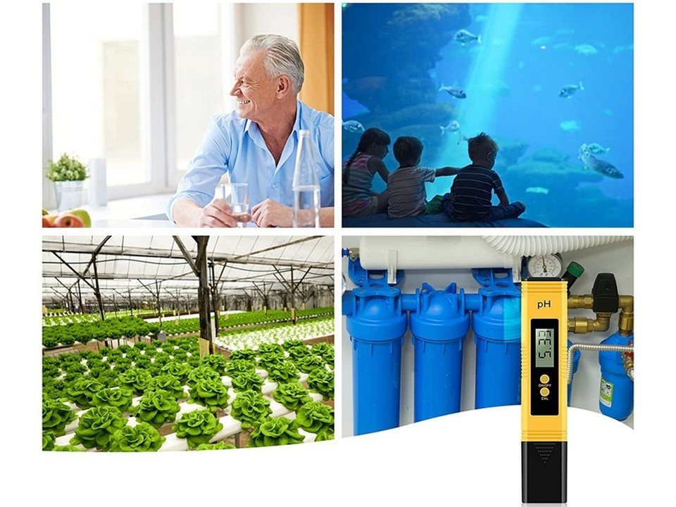 VERK GROUP Aquarium-Wassertest Digitales pH-Messgerät Wasser Tester für Aquarium Pool mit LCD, 1 Messparameter, 1-tlg., 1× pH-Messgerät – Bild 5 von 5