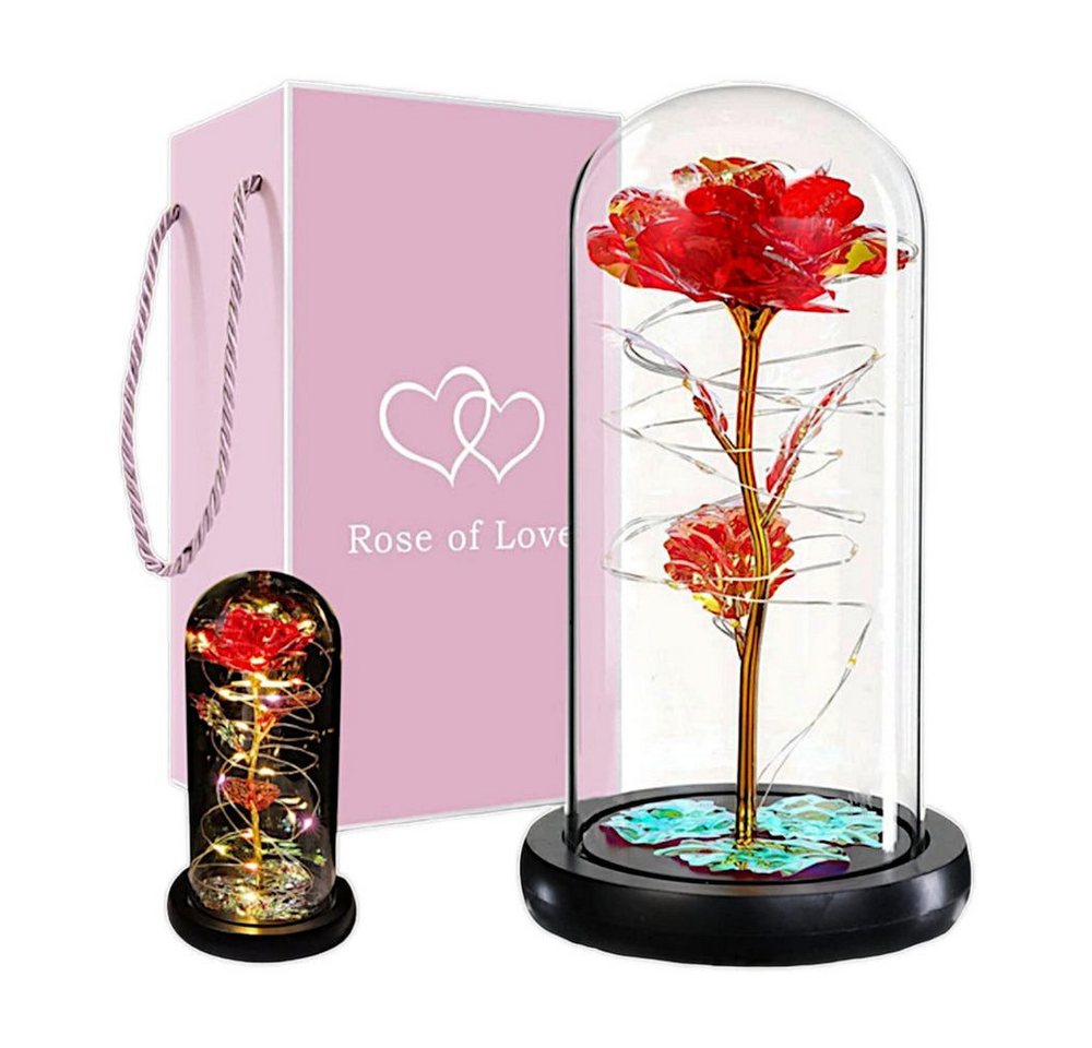 VERK GROUP Geschenkbox Ewige Rose, Blumen im Glas Rose Geschenke für jeden Anlass – Bild 3 von 3
