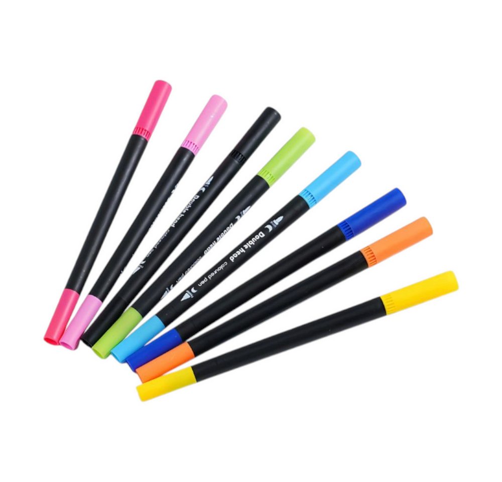 VERK GROUP Malstift Dual Brush Marker 100 Farben Doppelseitige Aquarellstifte Set mit Etui – Bild 4 von 5