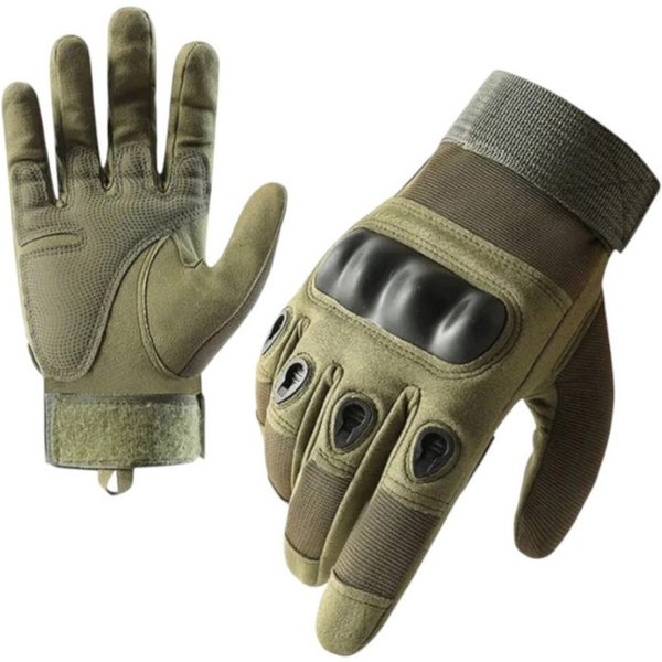 VERK GROUP Motorradhandschuhe Motorrad Schutzhandschuhe Militärische Handschuhe Gr. XL Grün