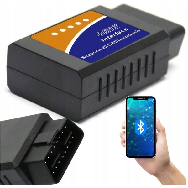 VERK GROUP OBD2 Bluetooth Adapter ELM327 V2 Diagnosegerät für iOS & Android Bluetooth-Adapter, Bluetooth-Verbindung, Fehlercodes auslesen & löschen