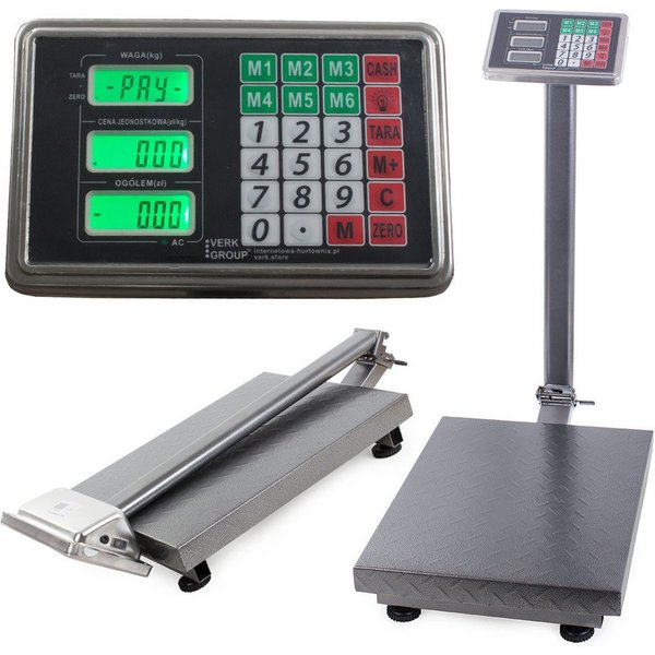 VERK GROUP Präzisionswaage Plattformwaage Bodenwaage Paketwaage Industriewaage 300kg