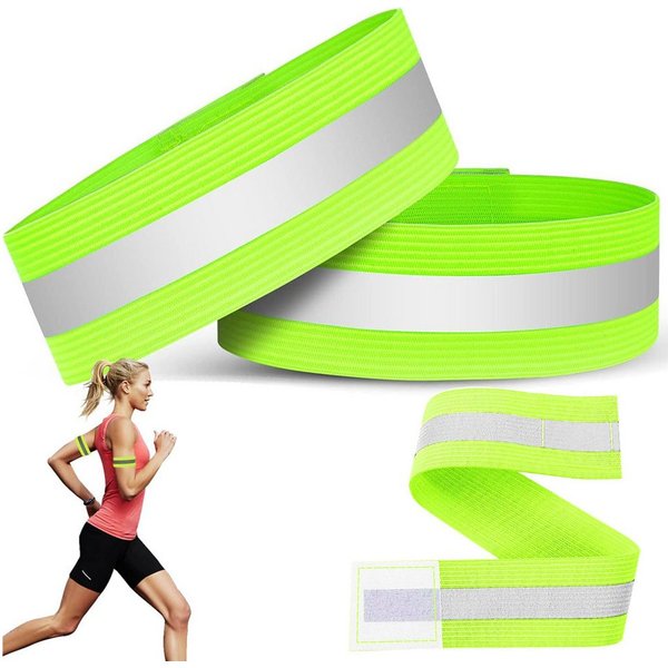VERK GROUP Reflektorband Reflektorband Reflektierend Leuchtband Armband, Reflektor, Sicherheit, Joggen, Set