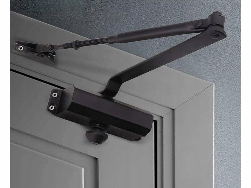 VERK GROUP Türschließer Türschließer Hydraulisch Einstellbar Automatisch bis 65 kg Schwarz, (1-tlg), Hydraulisch, einstellbare Schließgeschwindigkeit – Bild 4 von 5