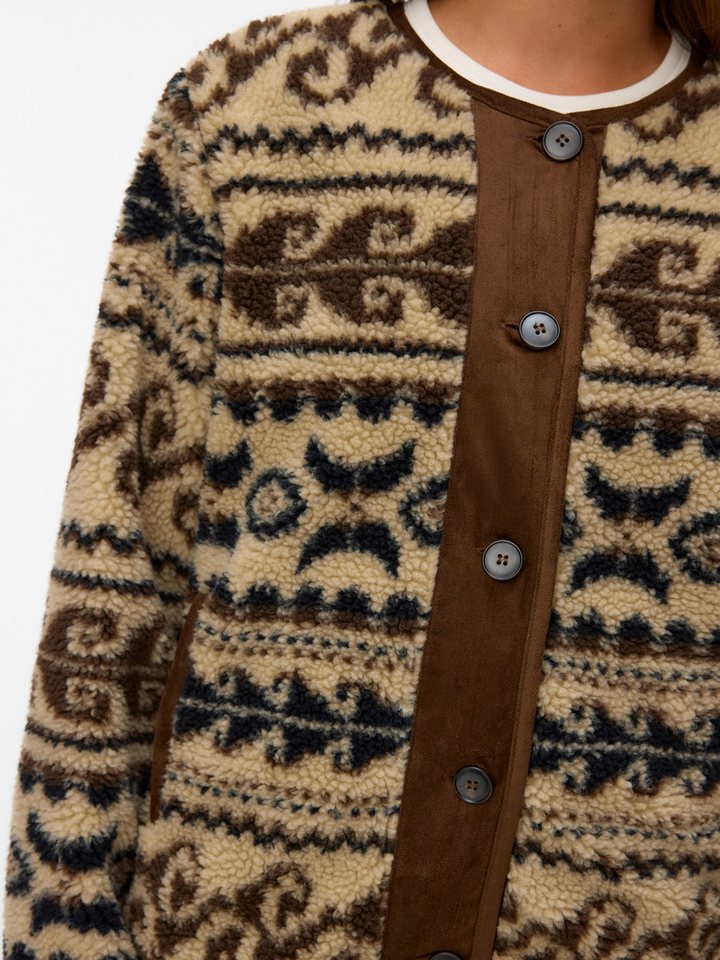 Vero Moda Fleecejacke VMLINDAU SHORT JACKET Polyester – Bild 3 von 5